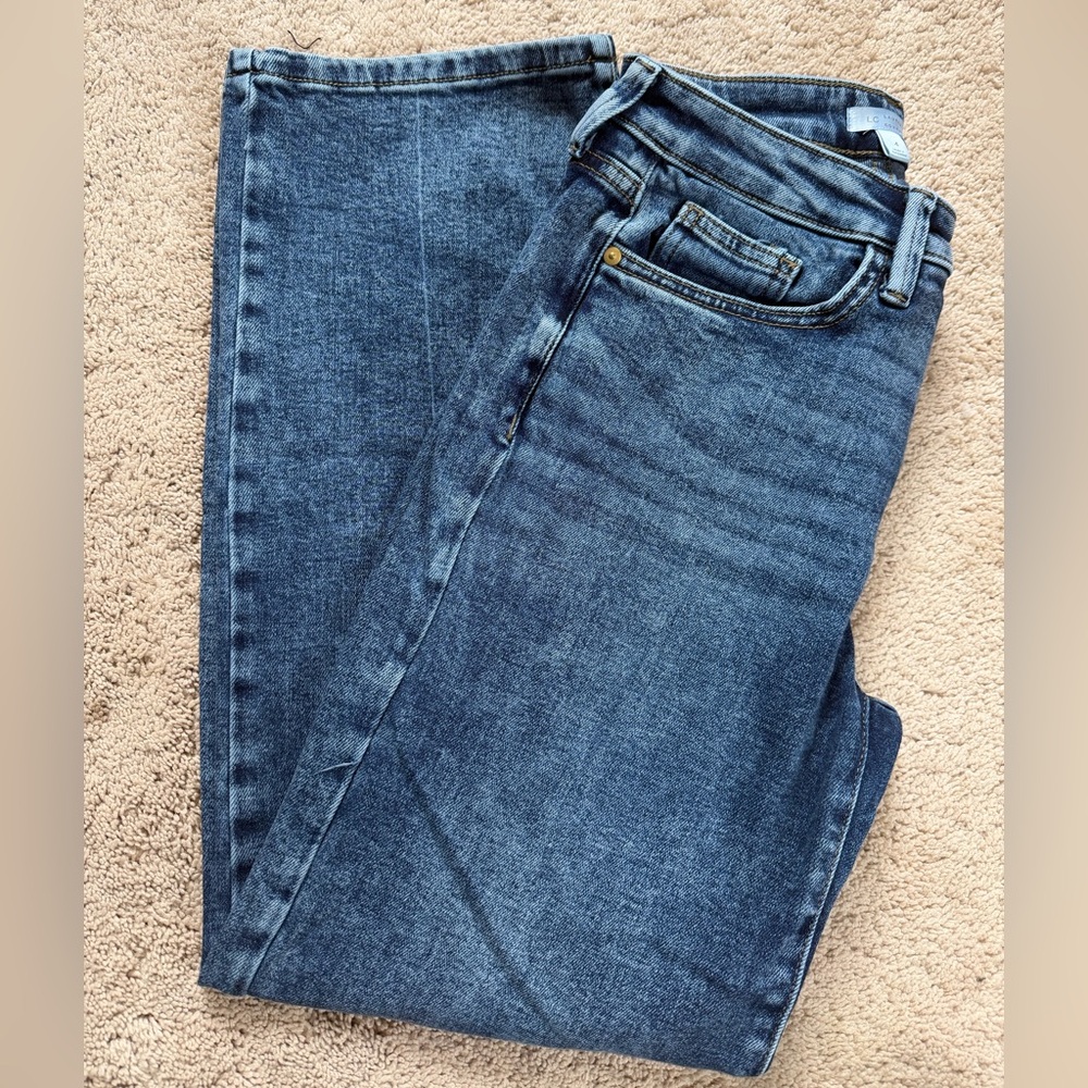 LC Lauren Conrad Dark Blue Straight Jeans